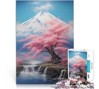 Puzzle per adulti da 2000 pezzi “Sotto il monte Fuji” Fatto di carta，Adatto a partire dai 14 anni Difficile da completare ma divertente e umoristico Regali di Babbo Natale segreto。misurare：70x100cm