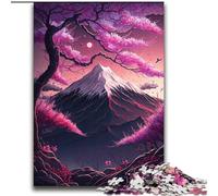 Puzzle per adulti da 2000 pezzi sui fiori di ciliegio giapponesi, impegnativi da completare ma divertenti e umoristici, con poster abbinato e foglio di quiz 70x100cm