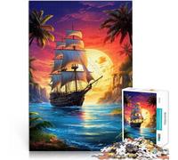 Puzzle per adulti da 2000 pezzi “Viaggio al tramonto” Fatto di carta，Adatto a persone dai 14 anni in su Difficile e impegnativo Un'opera d'arte。misurare：70x100cm/27.5x39.3pollice