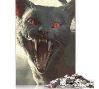 Puzzle per adulti da 500 pezzi, puzzle horror con gatti, puzzle per adulti, puzzle da 500 pezzi, giocattoli per la famiglia, puzzle regalo, 500 pezzi (52x38 cm)