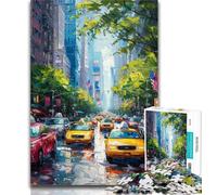 Puzzle per adulti da colorare New York, 1000 pezzi, gioco per famiglie, antistress, sfida difficile, regali di Babbo Natale segreto, 50x75cm