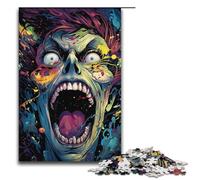 Puzzle per adulti da dipingere con zombi colorati 1000 pezzi per bambini dai 14 anni in su giocattoli educativi 1000 pezzi (38x26 cm)