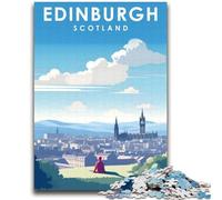 Puzzle per adulti da viaggio a Edimburgo, Scozia, 2000 pezzi, aiuta il cervello a esercitare i giocattoli avvincenti per coltivare la pazienza, gioco di sfida unico, 2000 pezzi (70x100cm)