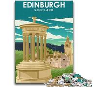 Puzzle per adulti da viaggio a Edimburgo, Scozia, 2000 pezzi, difficili, impegnativi, ideali come regalo per tutta la famiglia, 2000 pezzi (70x100cm)