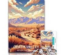 Puzzle per adulti Death Valley National Park, 1000 pezzi, con pezzi completamente interconnessi e di forma casuale, per bambini di 14 anni, 75x50cm