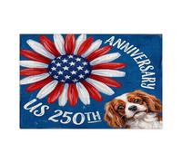 Puzzle per adulti del 250° anniversario Cavalier King Charles Spaniel, puzzle in legno da 1000 pezzi, decorazioni stampate patriottiche per feste di intrattenimento