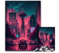 Puzzle per adulti del centro di Seattle, 1000 pezzi, puzzle per adulti, sfida mentale, regalo, attività educativa per adolescenti, 26X38CM/10,23x14,96 pollici