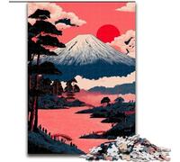 Puzzle per adulti del Monte Fuji da 1000 pezzi, difficile da completare ma divertente e umoristico, regalo di compleanno, regalo, decorazione da parete (26x38cm)