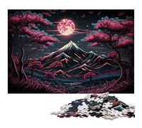 Puzzle per adulti del Monte Fuji da 1000 pezzi, rilassante e divertente, perfetto regalo di Natale e decorazione per la casa, 26X38CM/10,23x14,96 pollici.