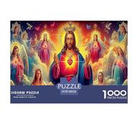 Puzzle per adulti della Natività di Natale per la decompressione: Ritratto di Gesù Cristo Gioco educativo Sfida 1000 pezzi 38x26 cm/1000 pezzi
