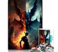 Puzzle per adulti "Demoni dell'Inferno" da 1000 pezzi puzzle per adulti e adolescenti interessante riduzione dello stress interazione genitore-figlio (26x38cm)