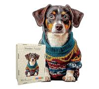 Puzzle per Adulti | Design Di Cane Animale A Tema Di Natale | Puzzle In Legno Per Il Periodo Di Feste | Per Gli Uomini Donne Ragazze Giovani Adolescenti Il Marito Il Figlio La Figlia