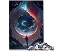 Puzzle per adulti di 1000 pezzi La porta dell'ignoto gioco educativo sfida giocattolo staycation uccide il tempo per e adolescente 14 anni e oltre 50x70cm