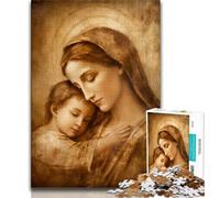 Puzzle per adulti di Gesù da 1000 pezzi, aiuta il cervello ad allenarsi, giocattoli avvincenti per coltivare la pazienza, gioco di sfida unico (38x26cm)