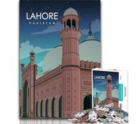 Puzzle per adulti di Lahore, Pakistan, 1000 pezzi, aiutano il cervello a esercitare giocattoli avvincenti per coltivare la pazienza e l'interazione genitore-figlio, 38x26cm