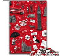Puzzle per adulti di Londra, 2000 pezzi, modelli da assemblare, ideali come regalo per tutta la famiglia, adatti per bambini dai 14 anni in su (70x100cm)