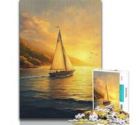 Puzzle per adulti dipinti a olio su barche a vela 1000 pezzi per adolescenti giocattoli giochi educativi decorazioni murali antistress (50x75cm)