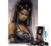 Puzzle per adulti "Donna Melanina" da 1000 pezzi,gioco di potenziamento cognitivo,design a incastro preciso,regalo di compleanno,rompicapo (38x52cm)