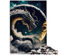 Puzzle per adulti Drago Puzzle per adulti 1000 pezzi per adulti Bambini 12+ Puzzle di cartone Apprendimento Giocattoli educativi Giochi per famiglie Dimensioni: 26x38 cm