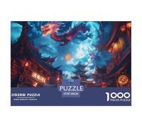 Puzzle Per Adulti Dragon Puzzle In Carta Da 1000 Pezzi Puzzle Pittura Dell'Divine Dragon Decorazione Della Famiglia (1000 Pezzi 38x26cm/1000pcs)