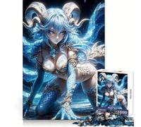 Puzzle per adulti "Dragona d'acqua", 1000 pezzi, per sviluppare la memoria, ideale per il relax e il tempo libero, sicuro da assemblare, un regalo di Natale perfetto (38x52cm)