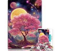 Puzzle per adulti e adolescenti 1000 pezzi Albero della vita, per gioco educativo, giocattolo, regalo di compleanno, regali, arte murale 50x75cm