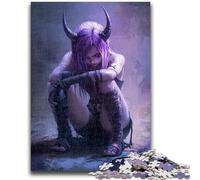 Puzzle per adulti e adolescenti 1000 pezzi Anime Demon Girl Staycation Kill Time con pezzi completamente interconnessi di forma casuale 26X38CM