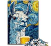 Puzzle per adulti e adolescenti 1000 pezzi Cielo notturno Alpaca Gioco impegnativo e gioco per famiglie Ideale come regalo per tutta la famiglia 26x38cm