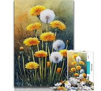Puzzle per adulti e adolescenti, 1000 pezzi, dipinto a olio di tarassaco, aiuta il cervello a esercitare i giocattoli avvincenti per coltivare la pazienza, decorazione perfetta (75x50cm)