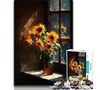 Puzzle per adulti e adolescenti, 1000 pezzi, Girasole, aiuta il cervello a esercitare i giocattoli avvincenti per coltivare la pazienza, decorazione perfetta, 38x26cm