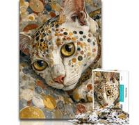 Puzzle per adulti e adolescenti, 1000 pezzi, motivo: gatti, divertenti giochi per famiglie, ideali come regali per tutta la famiglia, dai 14 anni in su, 38x26cm