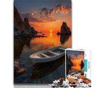 Puzzle per adulti e adolescenti, 1000 pezzi, paesaggio al tramonto, giocattolo educativo antistress, ideale come regalo per tutta la famiglia (75x50cm)