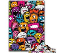 Puzzle per adulti e adolescenti, 1000 pezzi, puzzle acquerello a forma di gatto, giocattoli educativi, giochi antistress, adatti per la decorazione del desktop, 50x75cm