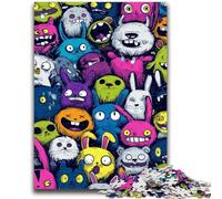 Puzzle per adulti e adolescenti, 1000 pezzi, puzzle con coniglio, gioco rompicapo educativo per compleanni e Natale, per età 14 anni, 26x38cm
