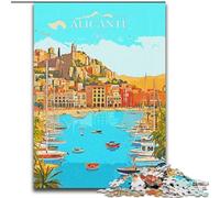 Puzzle per adulti e adolescenti 1000 pezzi Spagna Alicante Viaggio Attività stimolanti Giochi per famiglie Fai da te Giocattolo per la casa Decorazione da parete Regali (50x75cm) 1000 pezzi