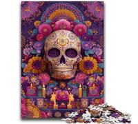 Puzzle per adulti e adolescenti 1000 pezzi Sugar Skull Woman Relax Games Gioco educativo per compleanno, Natale e dai 14 anni in su 50x75cm