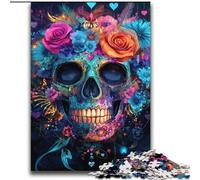 Puzzle per adulti e adolescenti 2000 pezzi Puzzle Teschio di zucchero Giocattoli educativi per l'apprendimento Giochi per famiglie Migliora l'amore tra coppie 70x100cm