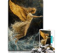 Puzzle per adulti e adolescenti angelo bambino e adolescente antistress sfida difficile decorazioni e regali unici per la casa 75x50cm