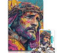 Puzzle per adulti e adolescenti, arte di Gesù, attività divertenti da fare a casa, ideali come regali per tutta la famiglia dai 14 anni in su, 38x26cm