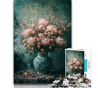 Puzzle per adulti e adolescenti, arte floreale, giochi educativi, decorazione della casa, gioco educativo per compleanno, Natale 50x75cm