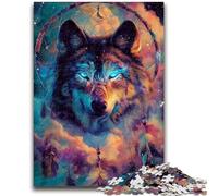 Puzzle per adulti e adolescenti, cattura lupo con rete, puzzle per adolescenti, gioco stimolante per tutti, per donne, regali per uomini (50x75cm)