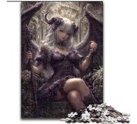 Puzzle per adulti e adolescenti con bambina angelo demoniaco, puzzle impegnativi, ogni pezzo è unico - gioco stimolante e divertente per tutta la famiglia (50x75cm)