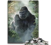 Puzzle per adulti e adolescenti con scimpanzé della giungla, difficili da completare ma divertenti e divertenti, regalo di compleanno, regali, arte murale (70X100cm)