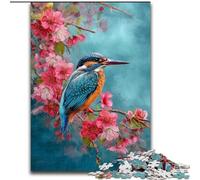 Puzzle per adulti e adolescenti con uccellini che giocano a martin pescatore, giocattoli da gioco stimolanti, ogni pezzo è unico - Gioco stimolante e divertente per tutta la famiglia (50x75cm)