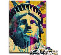 Puzzle per adulti e adolescenti da 1000 pezzi Statua della Libertà, sfida difficile e antistress, ideale come regalo per tutta la famiglia, 50x75cm