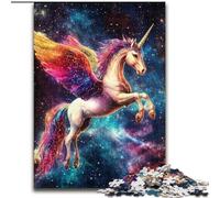 Puzzle per adulti e adolescenti da 1000 pezzi, unicorno magico, giocattolo educativo intellettuale decomprimente, ideale come regalo per tutta la famiglia (dimensioni 26x38cm)