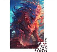 Puzzle per adulti e adolescenti, drago, mostro, furia, gioco per famiglie, 1000 pezzi (38x26 cm)