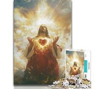 Puzzle per adulti e adolescenti Gesù, attività divertenti da fare a casa, ideali come regali per tutta la famiglia dai 14 anni in su, 38x26cm
