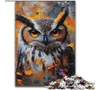 Puzzle per adulti e adolescenti, gufo misterioso, giochi, giocattoli, regali unici per compleanni e regali per bambini dai 14 anni in su (dimensioni 50x75cm)