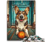 Puzzle per adulti e adolescenti Happy Corgi, giocattoli, giochi educativi, antistress, migliorano l'amore tra coppie, 26x38cm